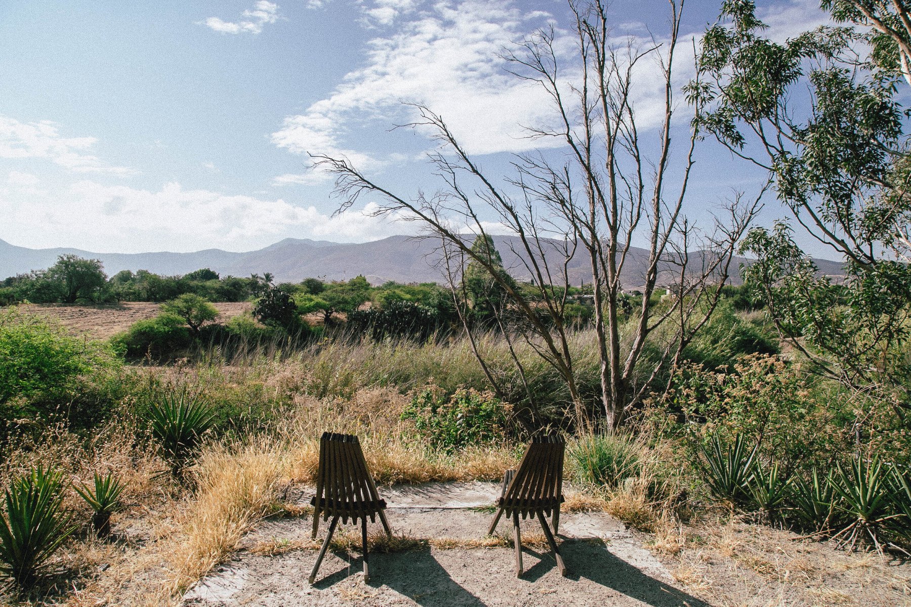 Garden seating at Casa Lyobaa